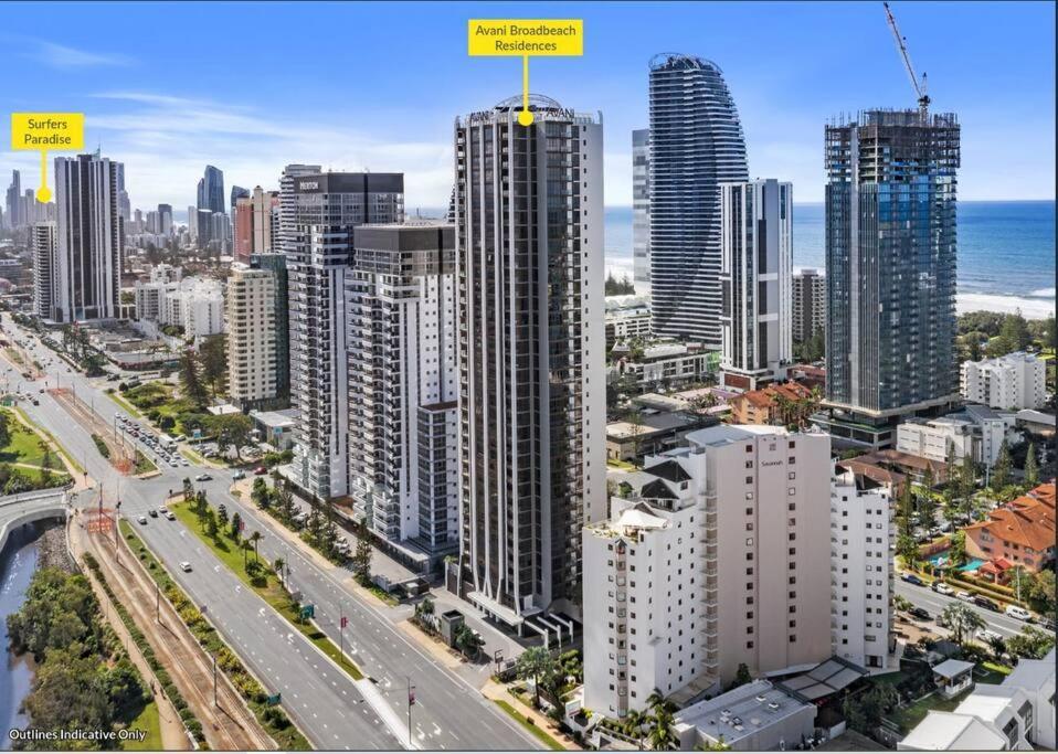 Broadbeach Stunner Modern And Central Голд-Кост Екстер'єр фото