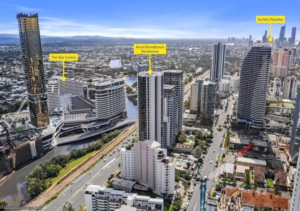 Broadbeach Stunner Modern And Central Голд-Кост Екстер'єр фото